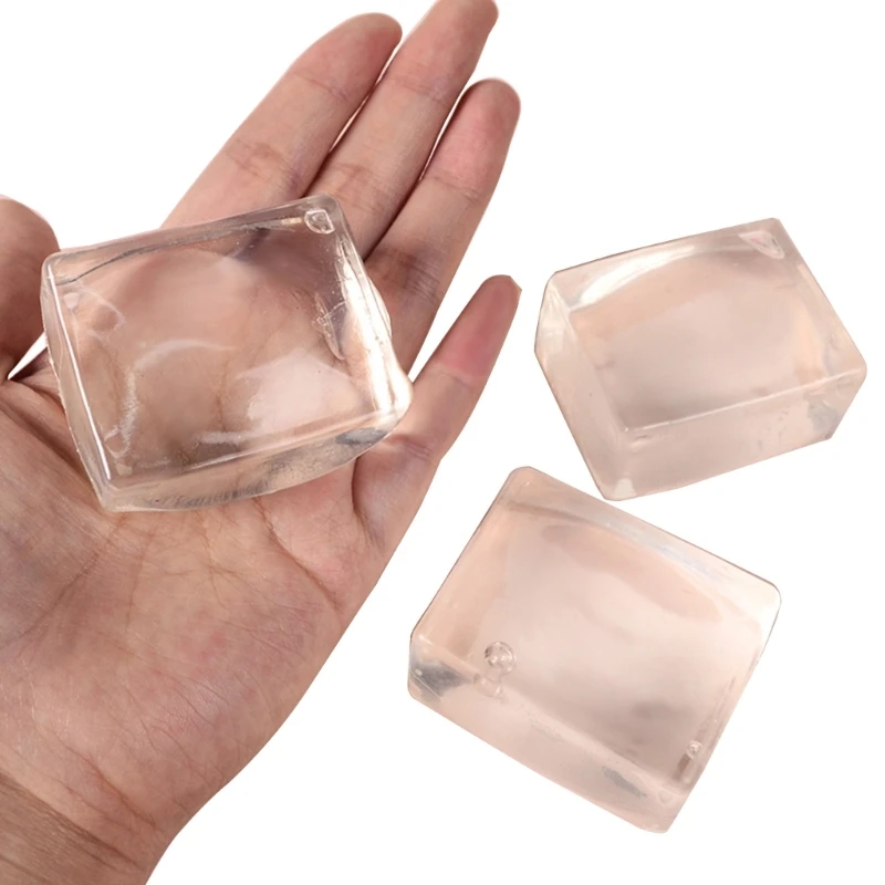 Stress Toy Simulation Clear Tofu Ice Cube Squeeze Maltose Photostudio Props