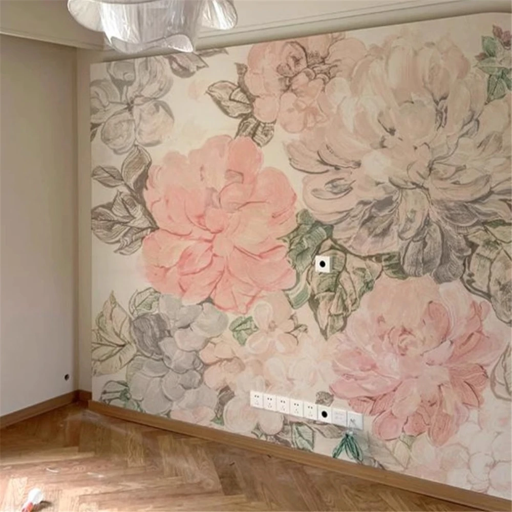 

Качество фото на заказ, серебряная ткань, простые романтические обои для гостиной, декоративная живопись, благородная ваза, большая 3D фреска