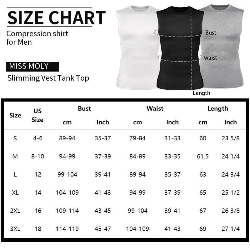 Men Shaping Vest Body Shaper Compression Tank Top Male Slimming Workout Tee Skin-friendly Tummy Control Sleeveless Shirts Gym