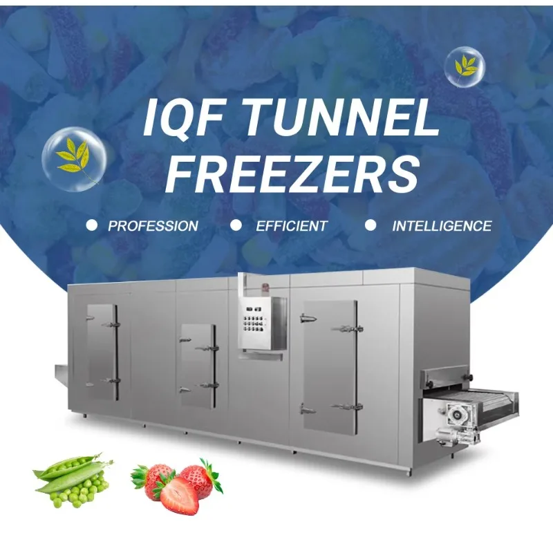 CE Standard High Performance Automatic IQF Blast Freezing Machine Customized Tunnel Quick Freezer Durable Industrial Equipment