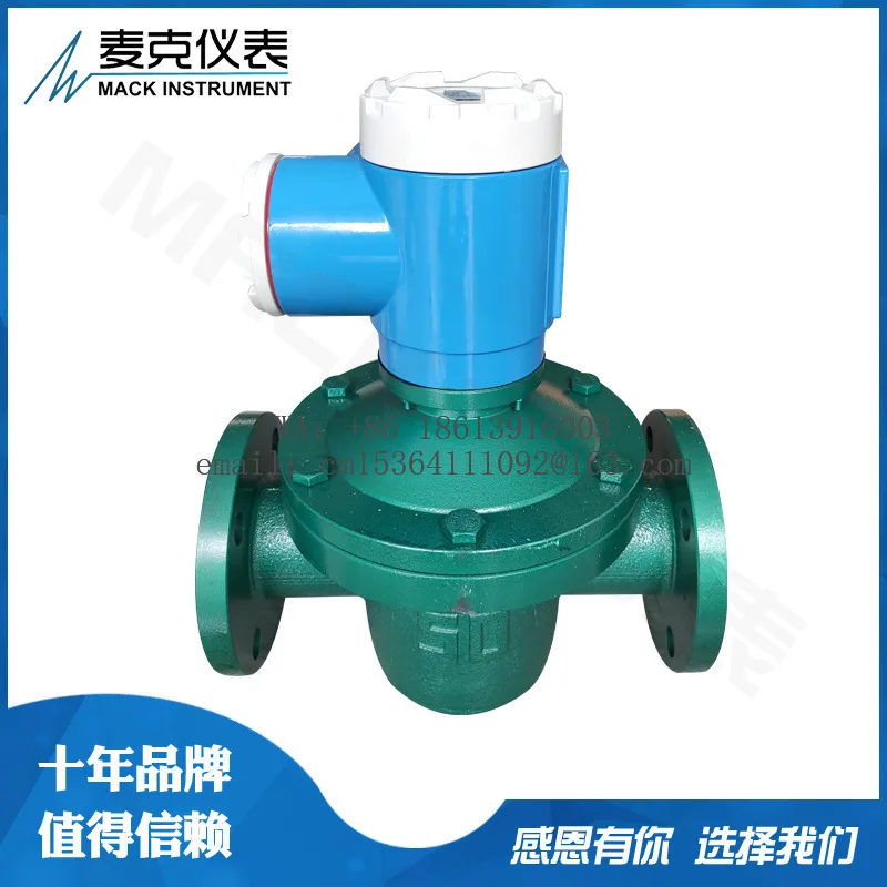 1pc Die-sel Flowmeter, Stainless Steel Elliptical Gear Flowmeter MKC