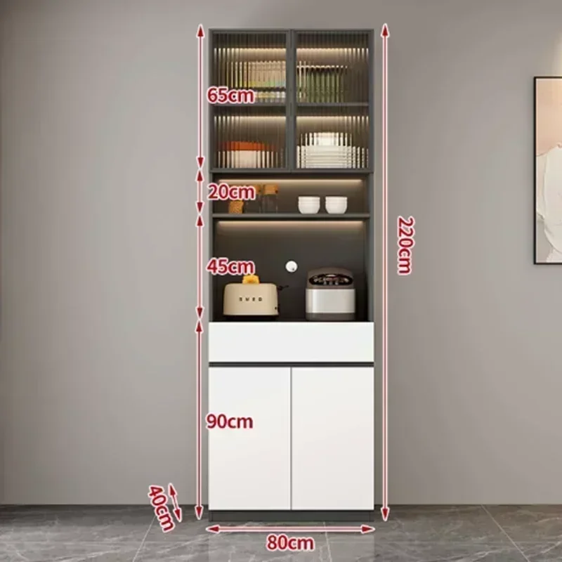Large Custom Drawers Cabinet Divider Multiple White Tall Kitchen Cabinet Closet Storage Nordic Alacena Cocina Despensa Furniture