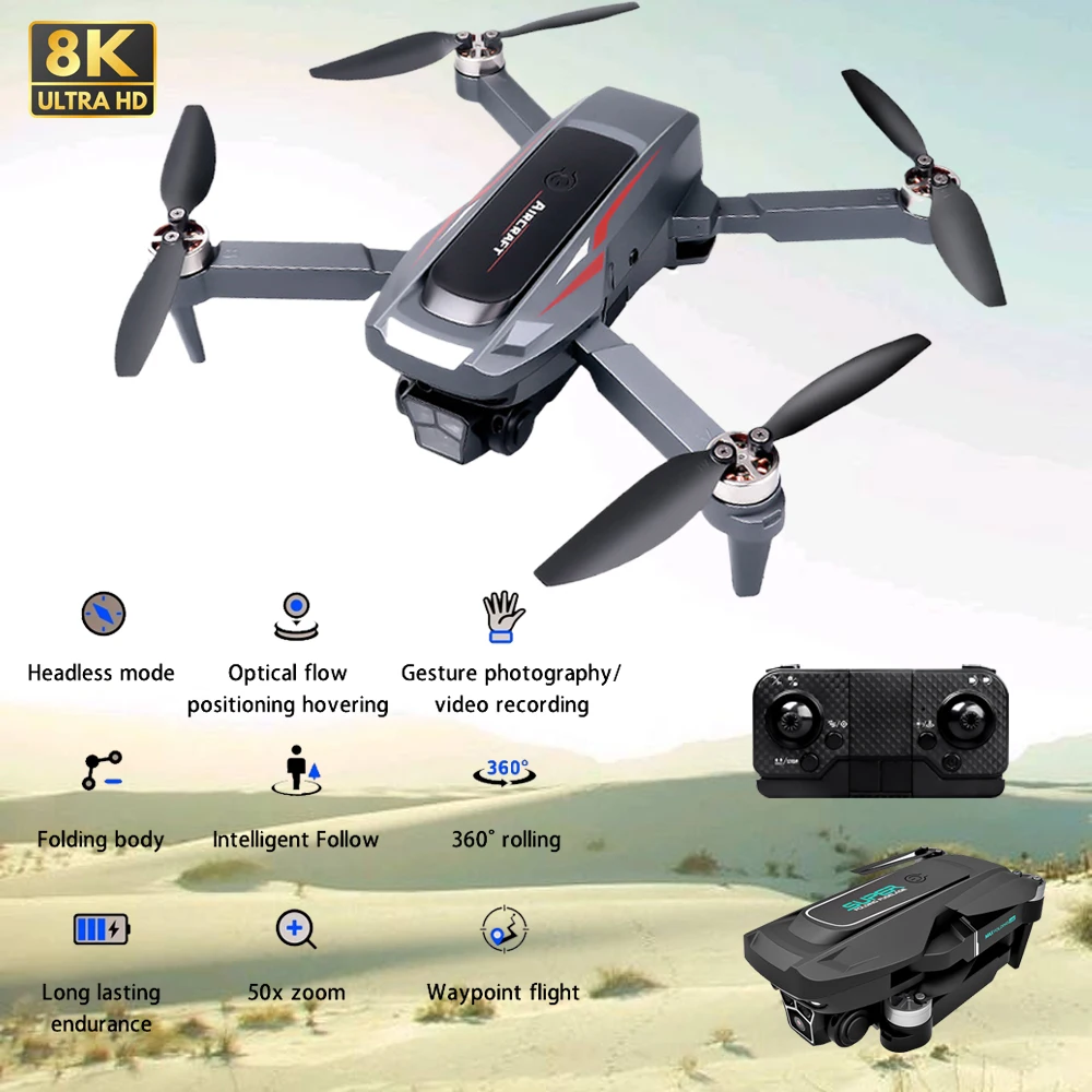 Z16 Drone 8K Professional HD Camera Drones 5G WIFI FPV Video UAV With screen Remote control RC Quadcopter Drone