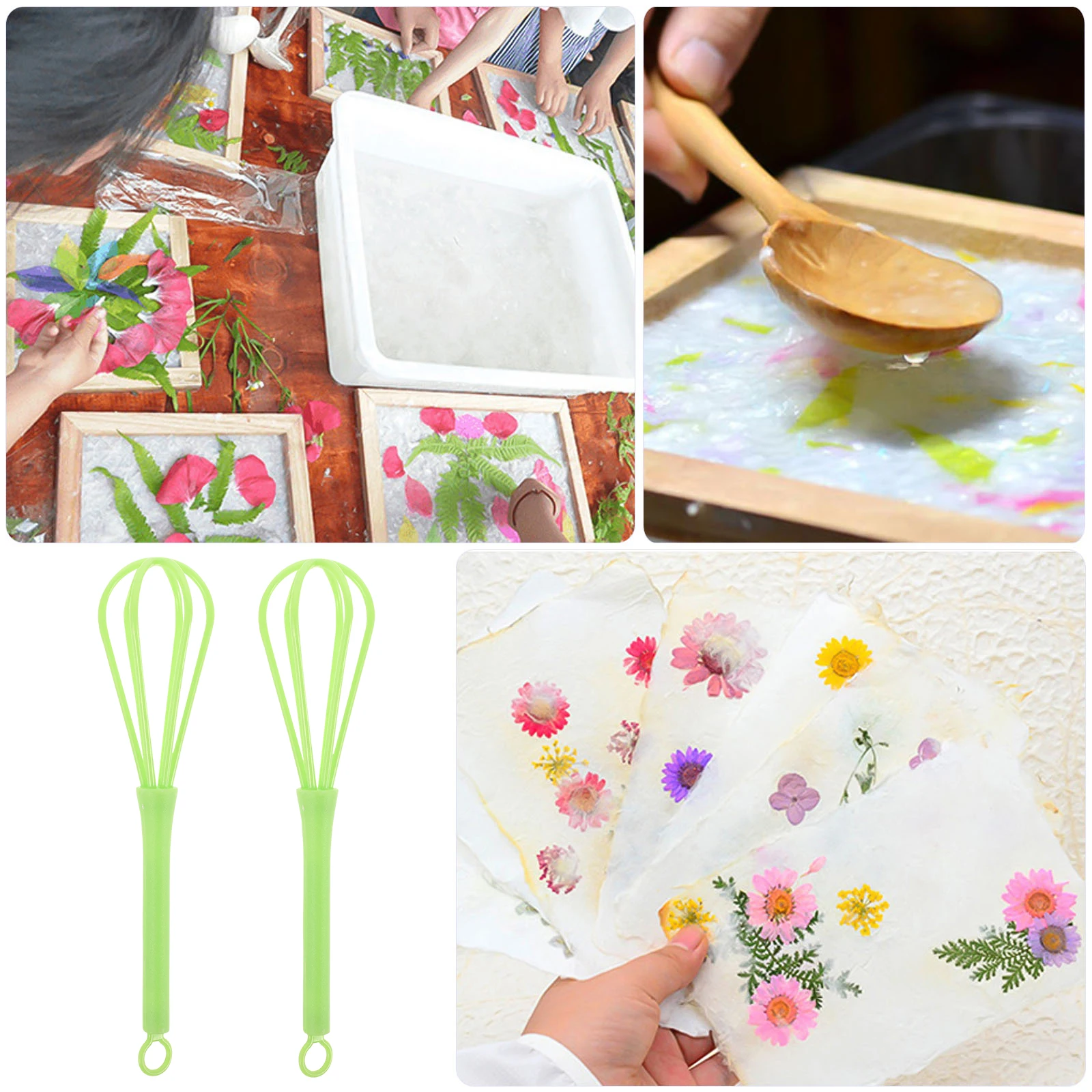 

10 Pcs Pulp Stirrer DIY Paper Mixer Package Homemade Supplies Handicraft Quilling Tools Mini