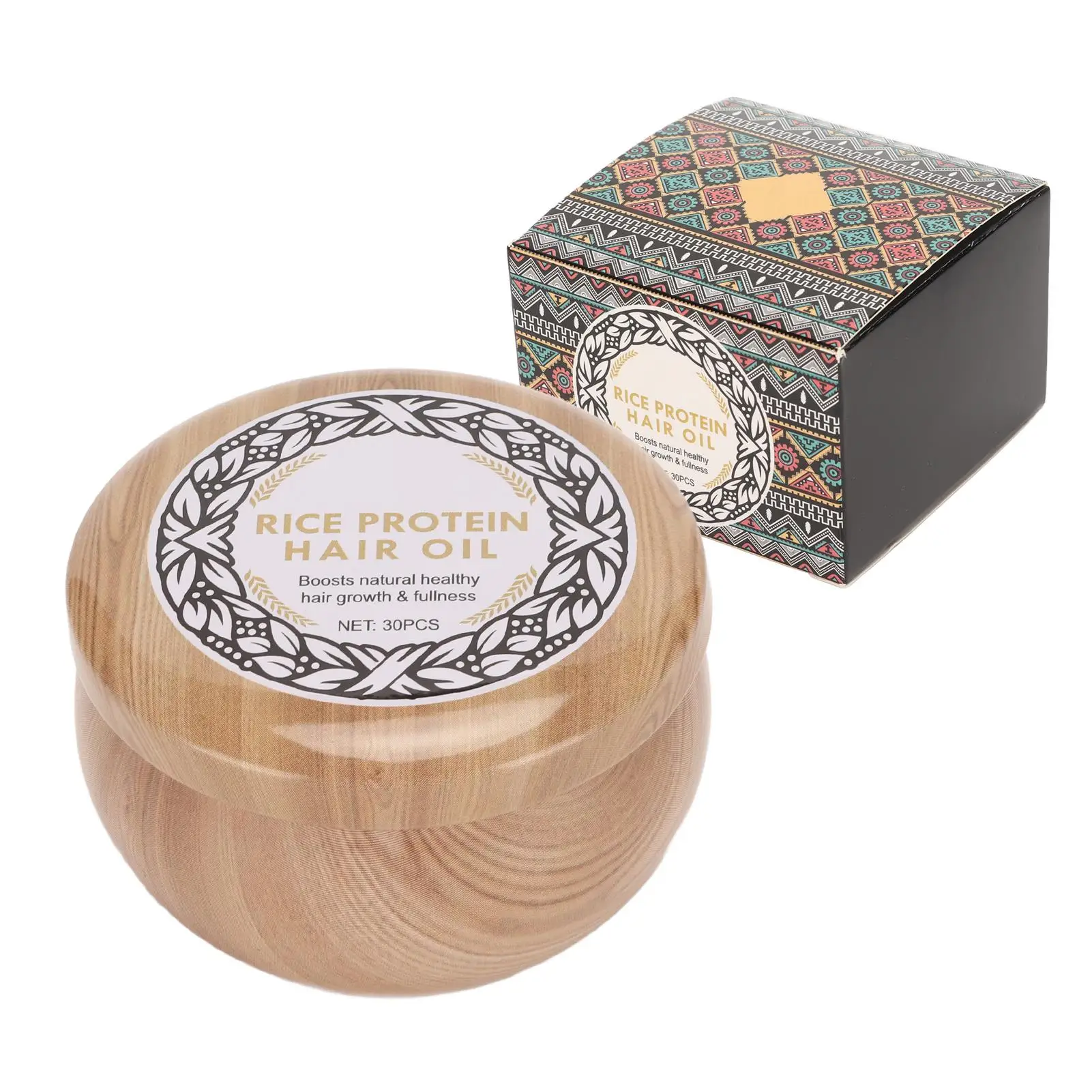 

Moisturizing Rice Water Hair Care Capsules Anti Frizz Nourishing Treatment for perm Repair and Soothing