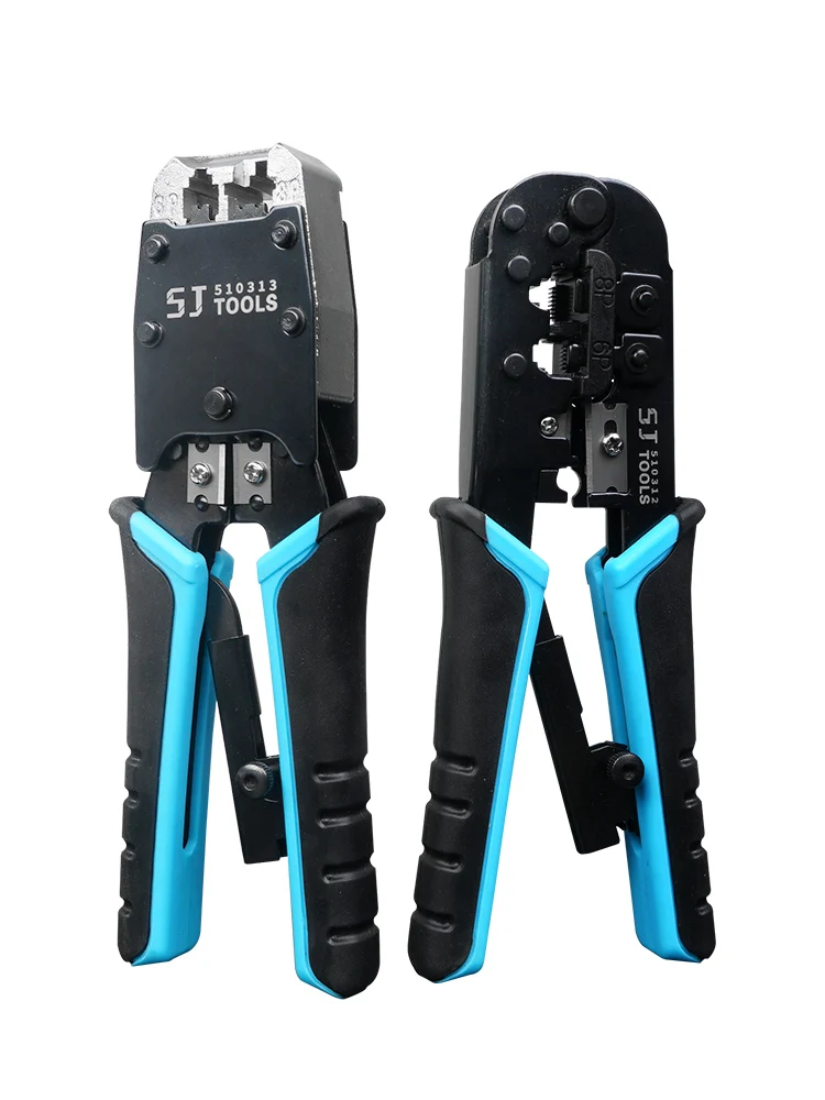 كماشة تجريد كابلات الشبكة RJ45 RJ11 كماشة مع اختبار كابل الشبكة الاحترافي