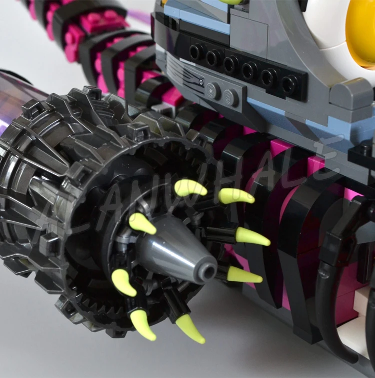 1388 elementów Senny Koszmar Rekin Statek Tryb Tandemowy Potwór Pojazd Latające Oczy 81469 Klocki Kompatybilne z Modelami