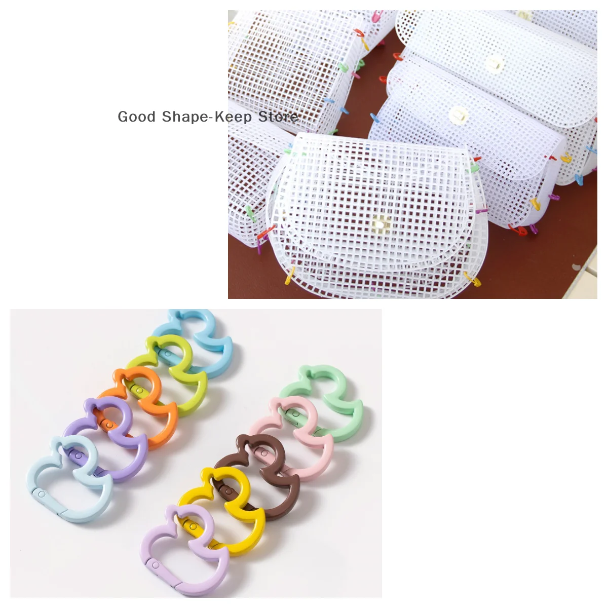 

Create Your Own Shoulder Bag with Plastic Mesh Weaving Kit