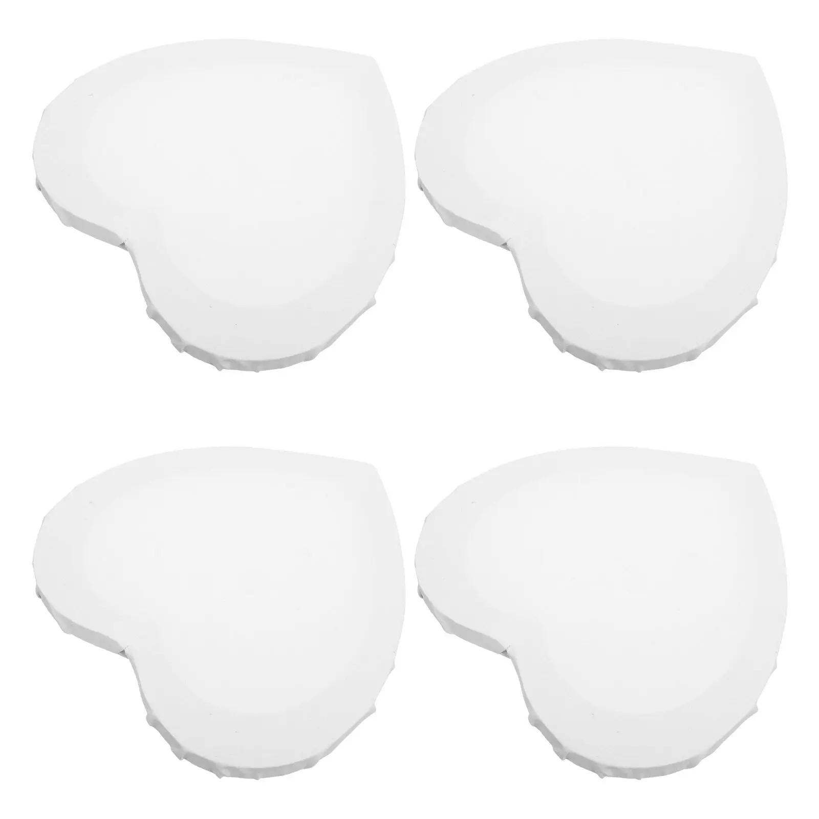 4Pcs Heart-Shaped Cotton Canvas Panel Stretched Blank Art Board Wood Frame for Oil Acrylic Watercolor Painting Art Crafts 8 Inch