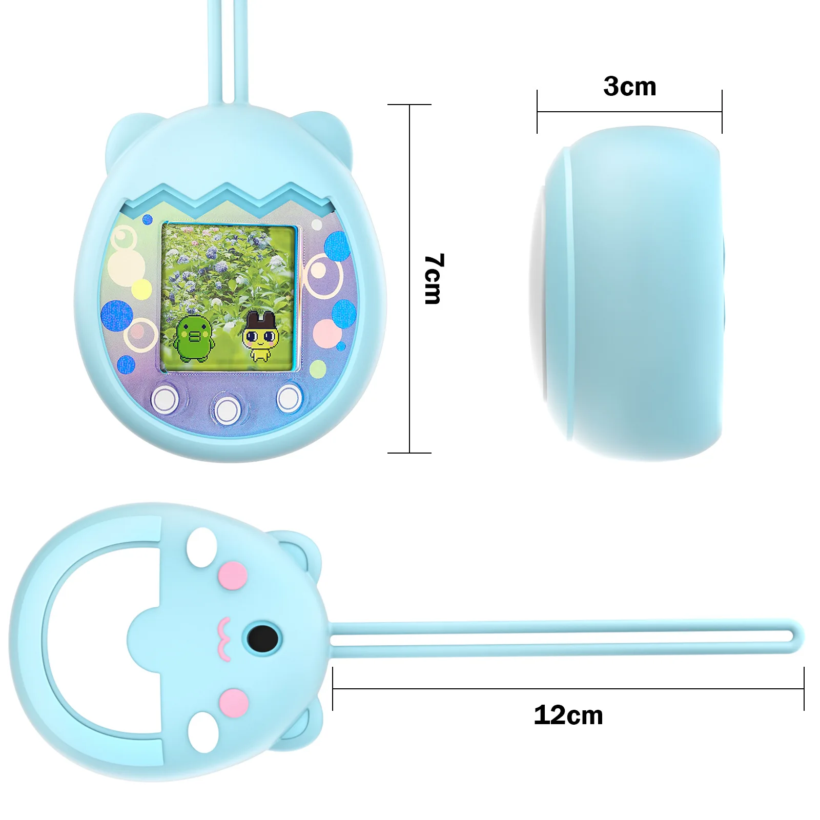 Geschikt Voor Tamagotchi Siliconen Beschermende Siliconen Case Schattige Beer Elektronische Pet Game Machine Tamagotchi Pix Siliconen Case