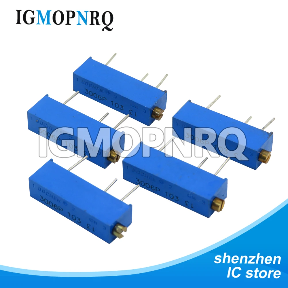 10 sztuk 3006P potencjometr przycinarki 100 ohm ~ 500K ohm 1K 2K 5K 10K 20K 50K 100K 200K 500K 1M 100R 200R 500R rezystor
