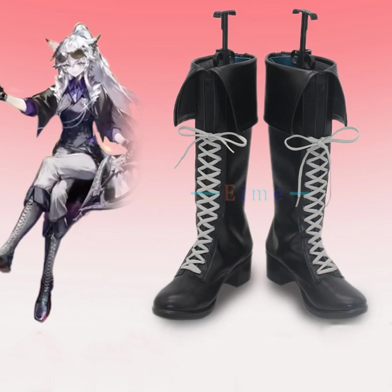 

Game Arknights Inruly Humbleness Lappland Cosplay Shoes PU Leather Shoes Cosplay Prop Halloween Carnival Boots Custom Made