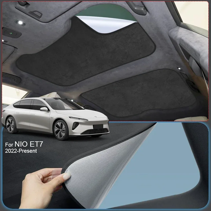 

Автомобильный солнцезащитный экран из замшевой ткани с электростатической адсорбцией и защитой от УФ-излучения для люка Porsche Taycan 2023-наст. время, теплоизоляция