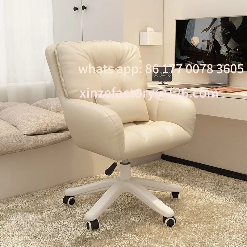 

Customizable Double-layer thickened back computer chair, soft office chair, desk , dressing table , five-star plastic