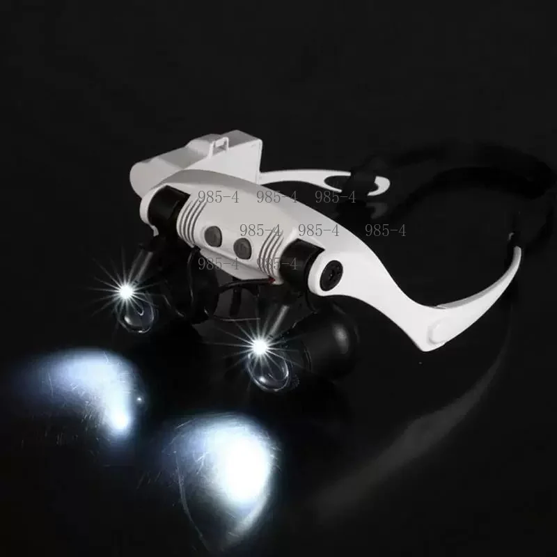 Multi Magnification Head Worn Magnifying Glass 9892G-3A, Equipped And Replaceable Lenses For Identification Repair Work