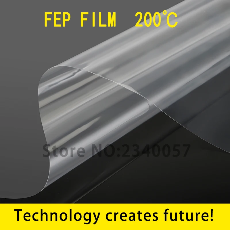 

0.15mm thickness Transparent FEP film W300 Used for 3D printing sealing insulation chemical corrosion