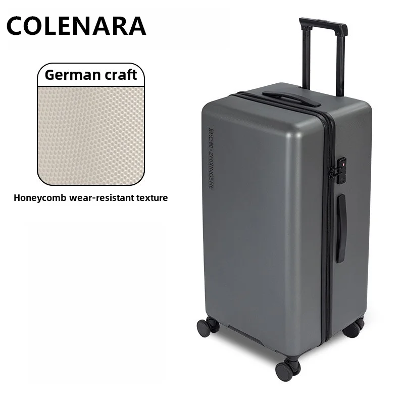 

COLENARA 20"22"24"26"28"30"32Inch Large Capacity Luggage PC Boarding Box Multifunctional Trolley Case Universal Wheel Suitcase