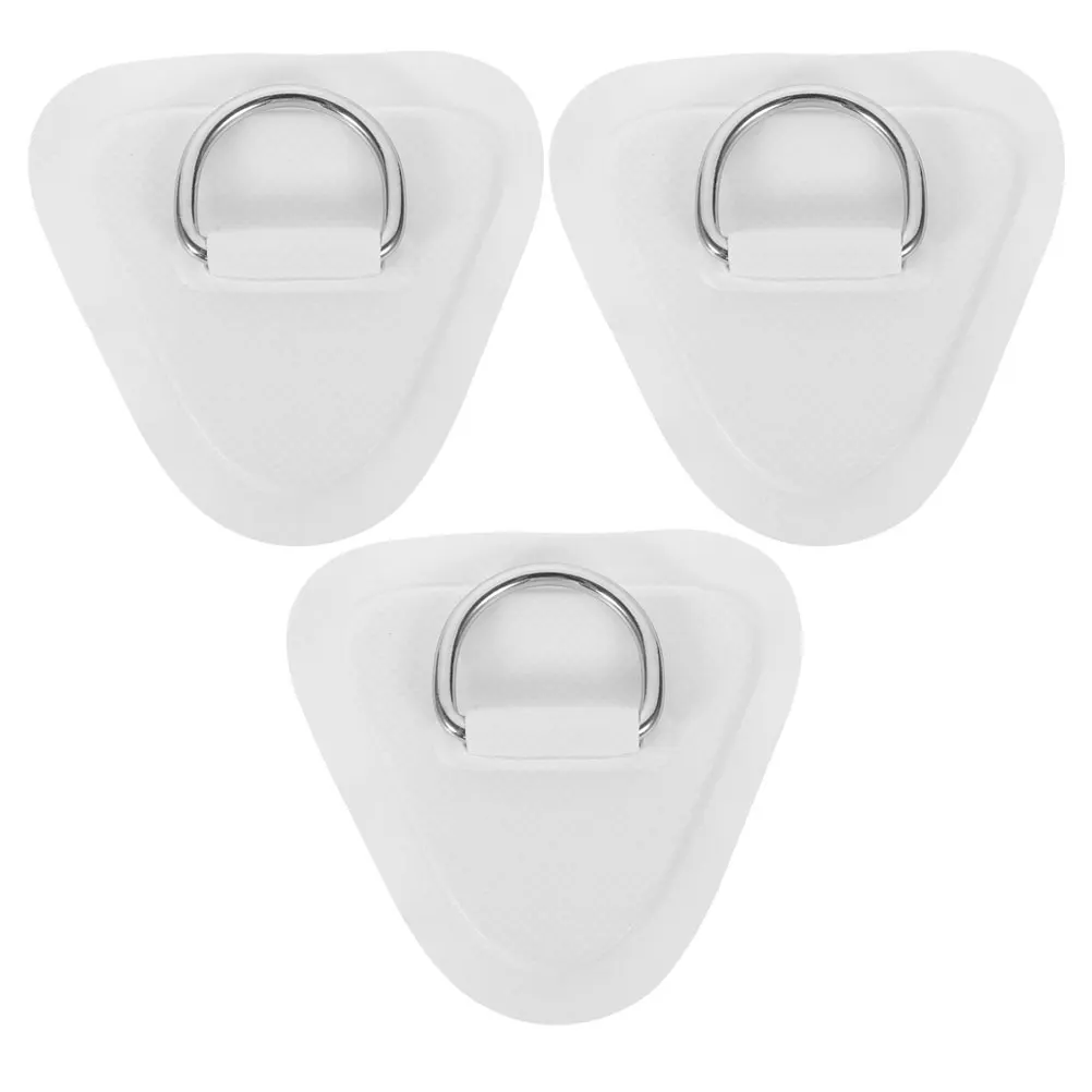 

3Pcs Stainless Steel D Ring Kayak Cord Fixator Canoe Accessories Surfboard Buckle Patch Portable Supplies