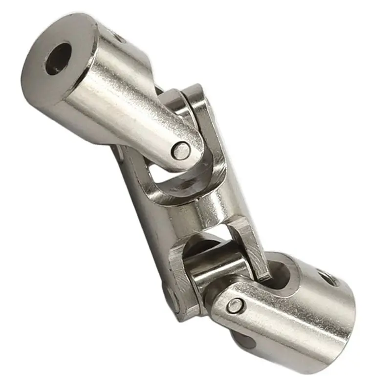 DT19-Metal Cardan Joint 10Mm Boat Car Shaft Coupler Three-Section Universal Joint Coupling Motor Connector With M3/ Screw