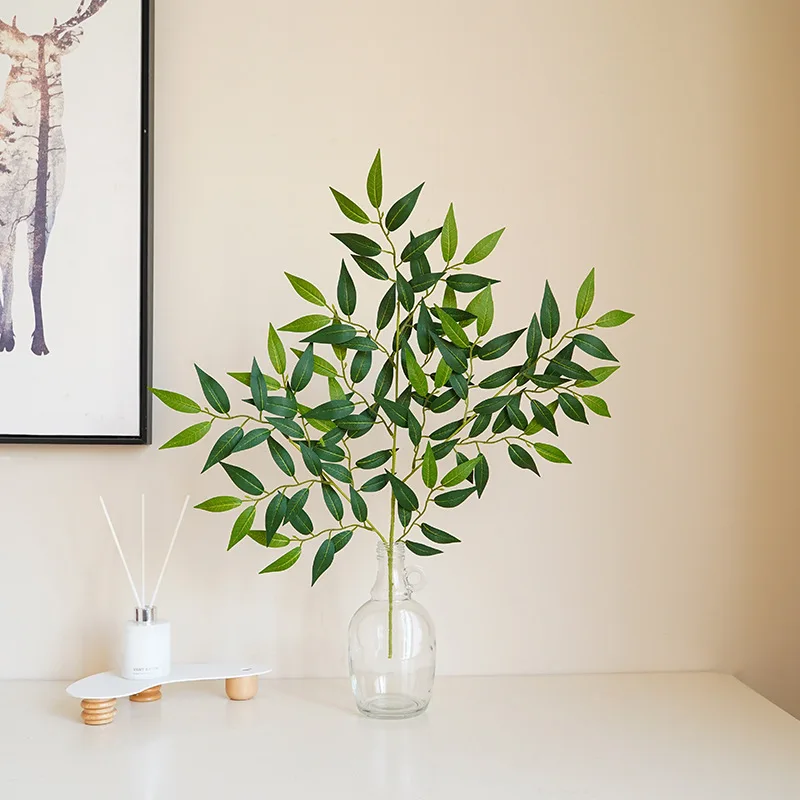 Artificial Willow Leaves Branch, Fake Plant, Home Room Decoration Accessories, Fake Plant, Hotel Decor