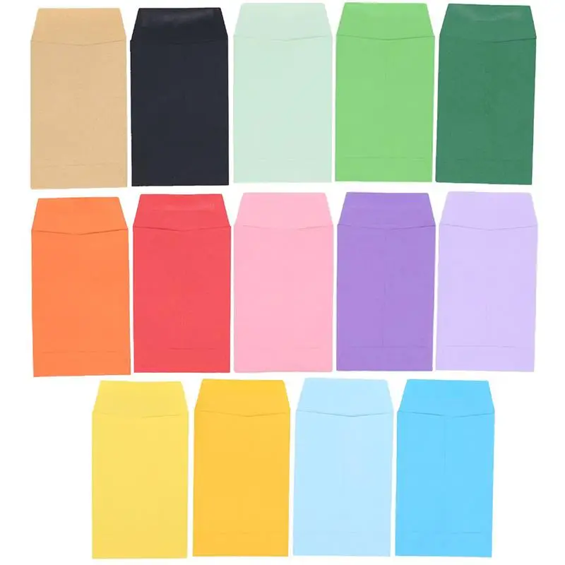 

50Pcs Small Blank Envelopes Colored Empty Envelope Card Packing Envelopes Cash Envelope Storage Envelopes Colorful Writing Paper