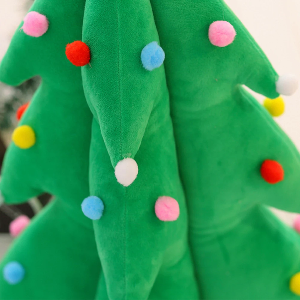 

Luxury Filled PP Cotton Christmas Tree Pillow LED Illuminated Music Cushion Decorative Throw Pillow For Living Room Sofa Chair