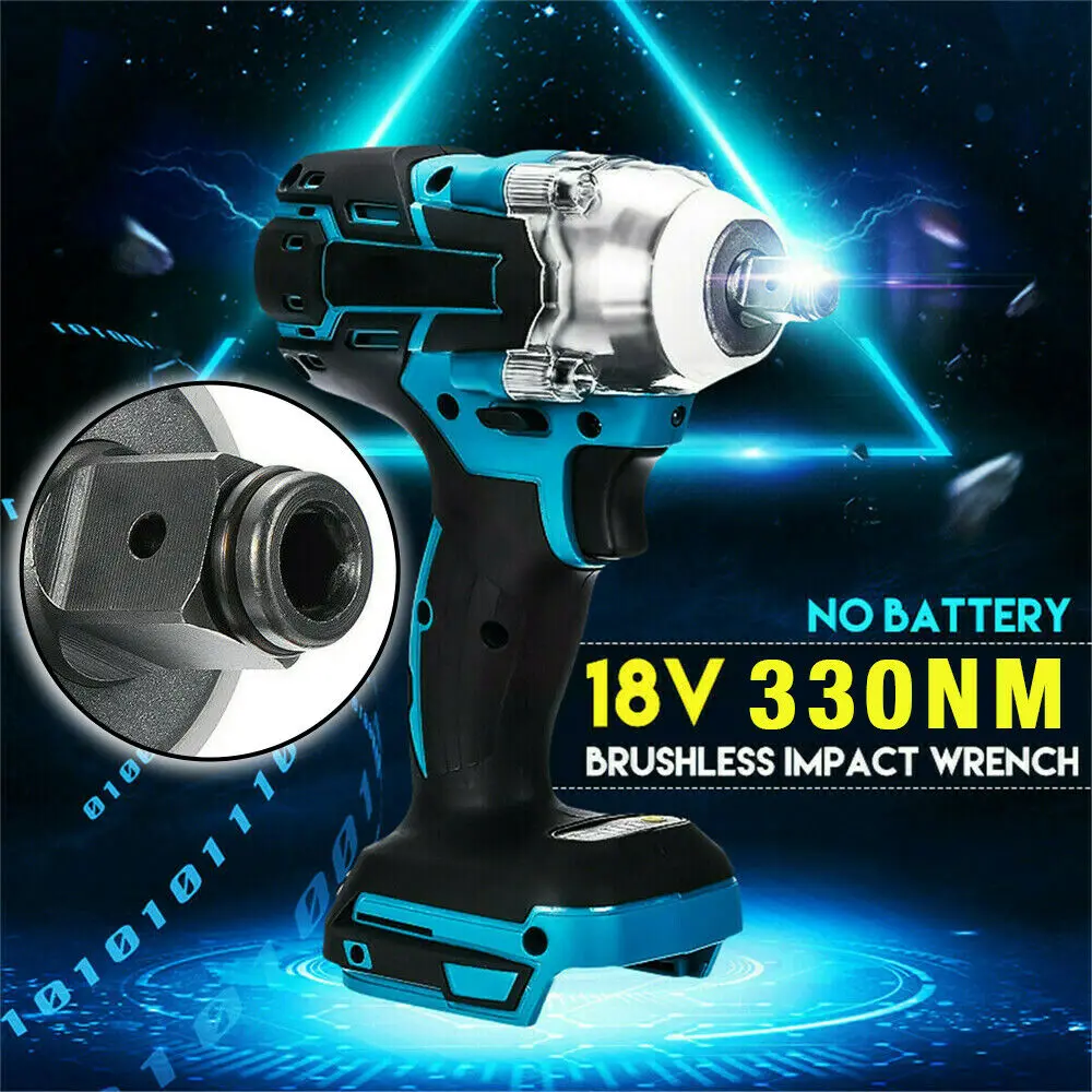 

18V 520Nm Cordless Brushless Impact Electric Screwdriver Stepless Speed Rechargable Driver Adapted To Makita Battery