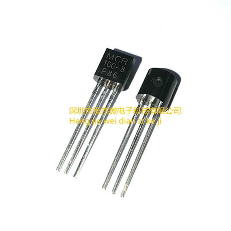 10PCS/ MCR100-8 thyratron 0.8A 600V one-way thyristor TO-92 brand new