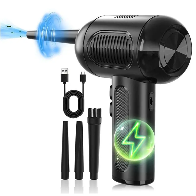 

(ABUB) Компрессорный очиститель для клавиатуры без баллонов, электрическая воздуходувка для офиса, перезаряжаемый беспроводной очиститель для дома