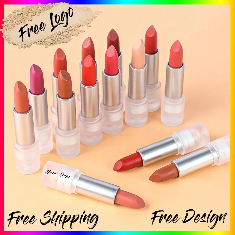 

Creamy Type Low Moq Lipstick Custom Logo Lipstick Korean No Logo Lipstick OEM Private Label