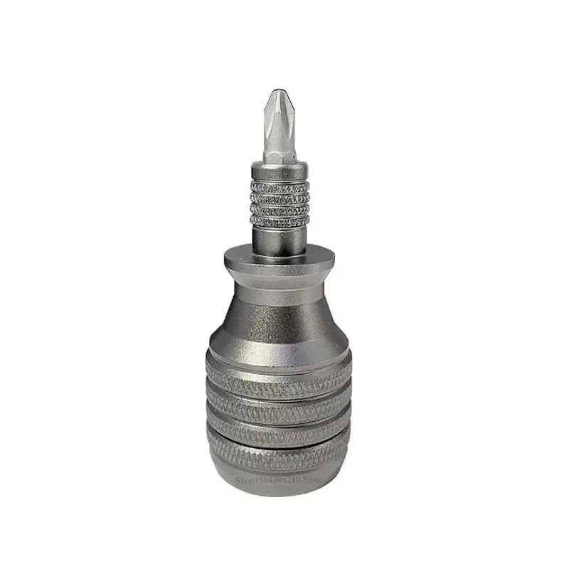 Small Steel Gun Titanium Handle  Screwdriver Portable Storage image 2