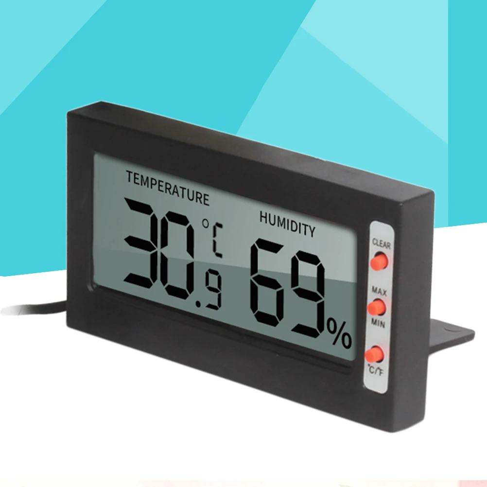 

Pet Reptile Thermometer Hygrometer Indoor Outdoor Temperature Humidity Measurement Large LCD Display for Lizard Gecko Snake