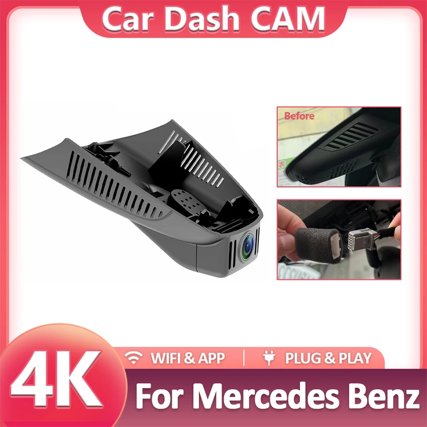 Wifi Car Dvr Dash Cam for Mercedes Benz C Class W205 S205 GLC X253 CLS W219 E Class W212 W213 C E GLC 200 220d 260 300 Dashcam