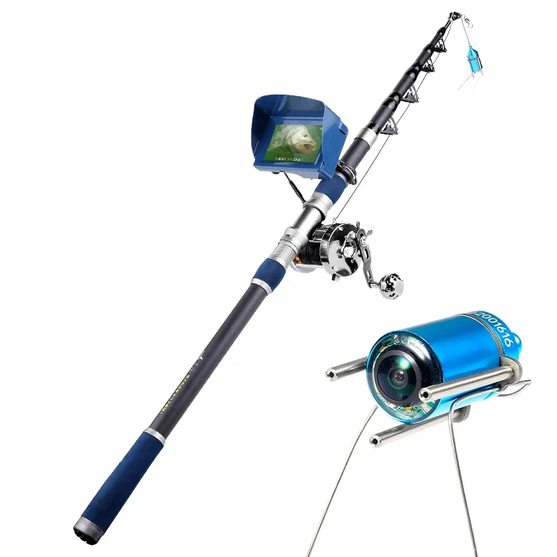 

Aniccom Portable Fishing Rod Set 5'' IP68 HD Waterproof Fishing Underwater With Fishing Rod Carbon Rod