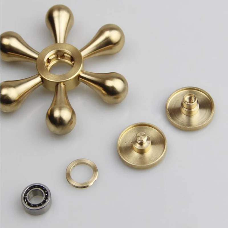 Metal, tęcza przędzarka z miedzianym przędzalnikiem mosiężnym Fidget Spinner dla autyzmu dla dorosłych przeciwstresowy Spiner do zabawka Spinner