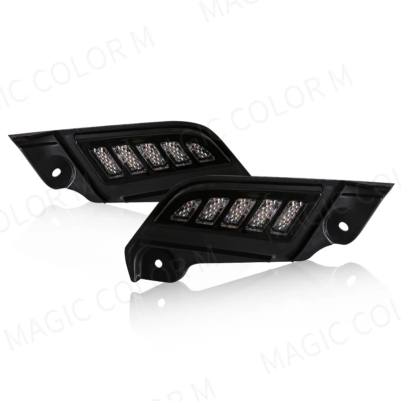 For Toyota Tacoma 2012 2013 2014 2015 LED DRL Daytime Running Light White Daylights Yellow Turn Signal Lamp 12V Car Accessories