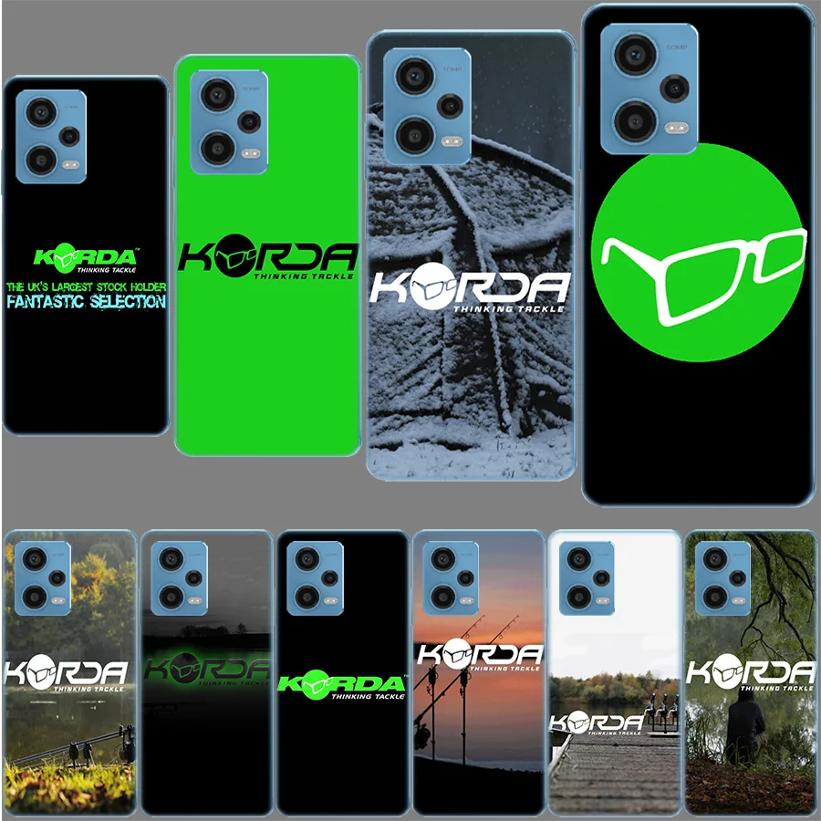 Korda Fishing Tackle Funda For Phone Redmi Note 13 14 Pro+ 5G Plus 12 12C 10 10C 10A 9 9T 9C 9A 8 8A K70 K60 TPU Soft Cover Capa