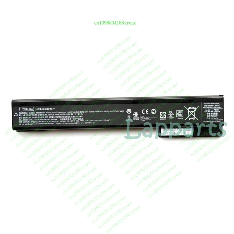 

Genuine vh08xl vh08 battery for HP EliteBook 8560w 8570W 8760w 8770w HSTNN-LB2Q"% Test"