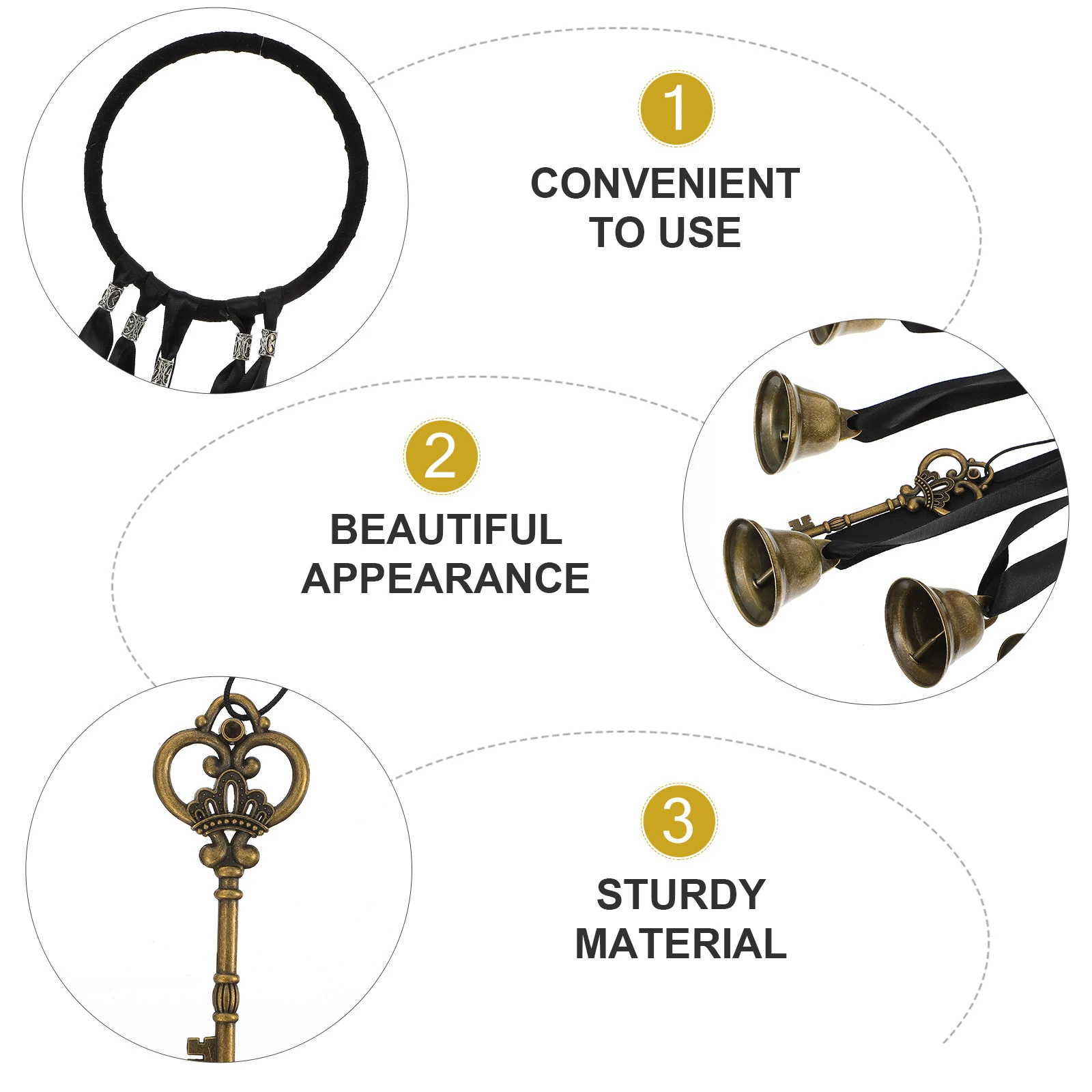 

pcs Witch Wind Chime Pendant Home Blessing Hanging Decor Bohemia Bell nament Metal Environmentally Friendly
