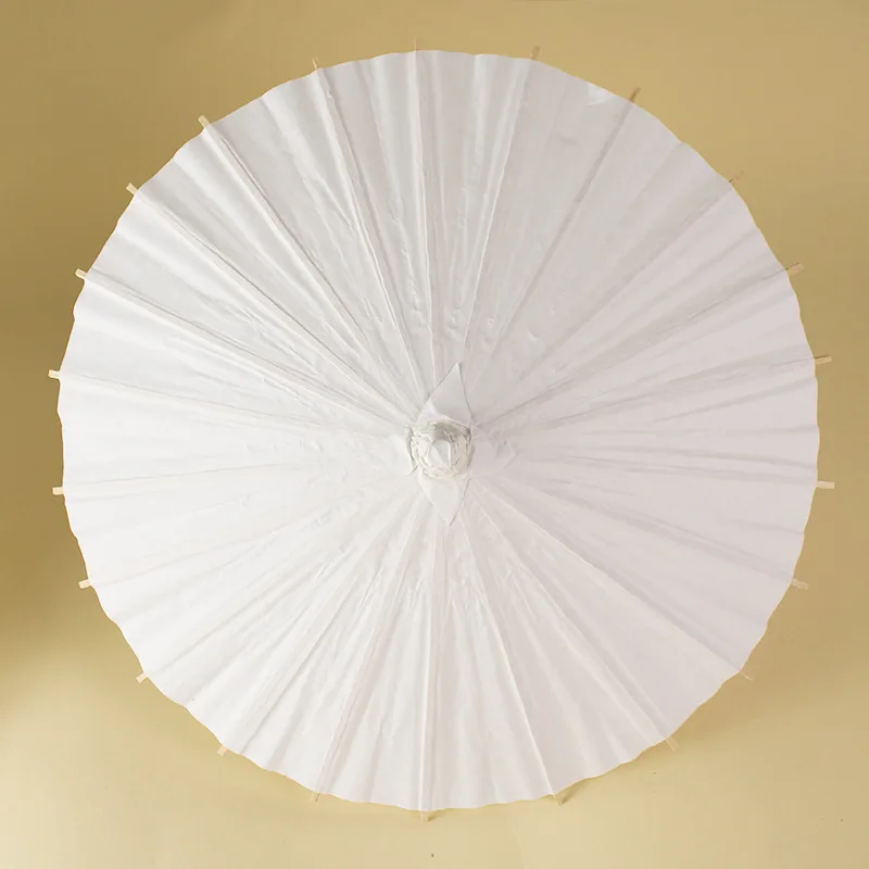 30pcs/lot Chinese Craft Paper Umbrella for Wedding Photograph Accessory Party Decor White Paper Long-handle Parasol