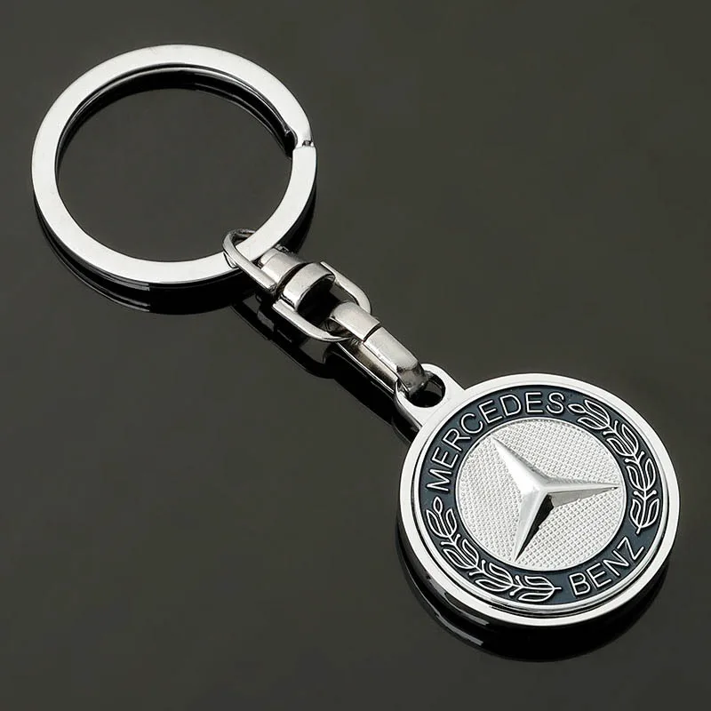 Metal Car Key Ring creative Pendant KeyChain For Mercedes Benz W205 W204 W203 W212 GLC CLA GLA AMG C180 C200 C300 C63 Coupe C43