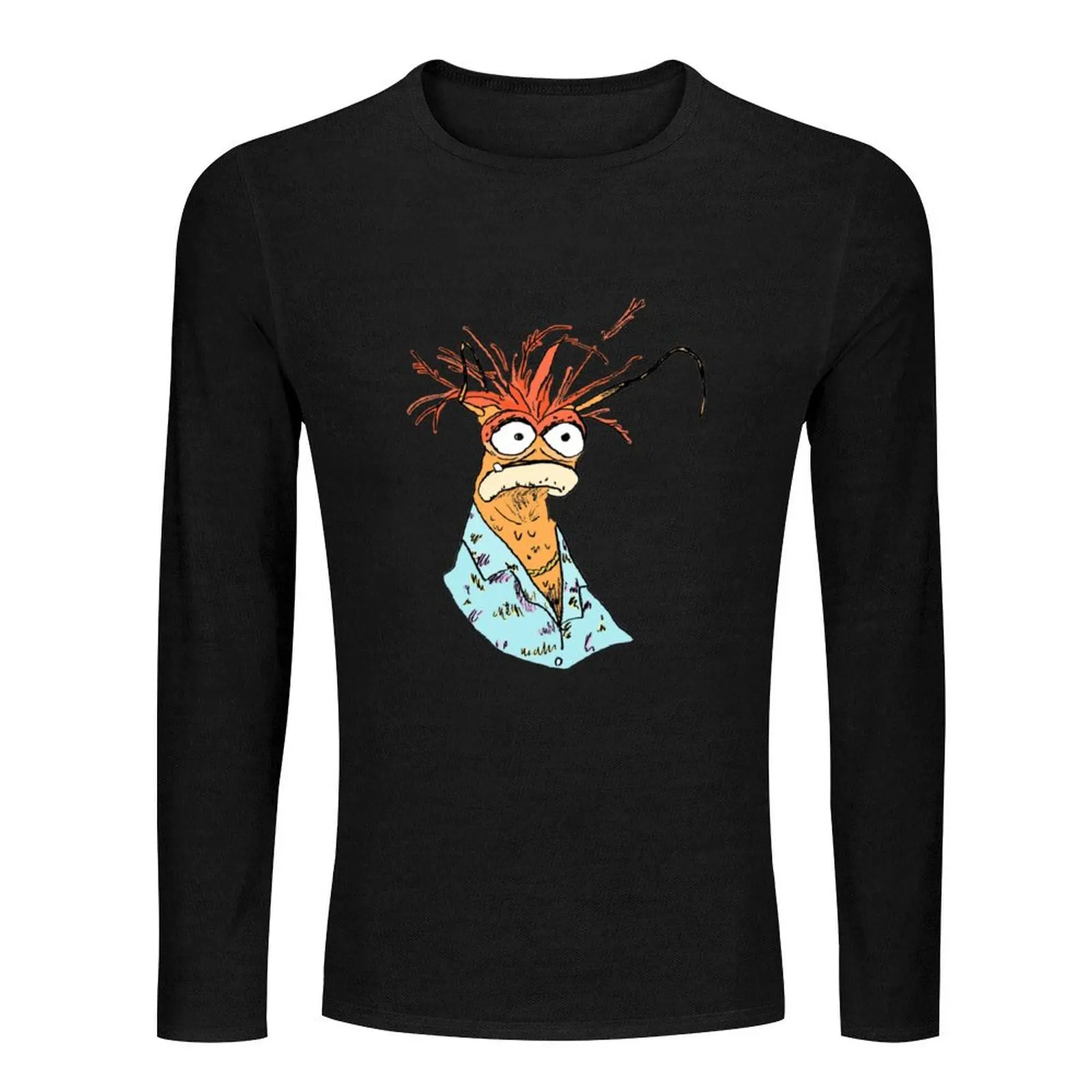 pepe the king prawn. Long T-Shirt Tee shirt blank t shirts anime oversized t shirts for men