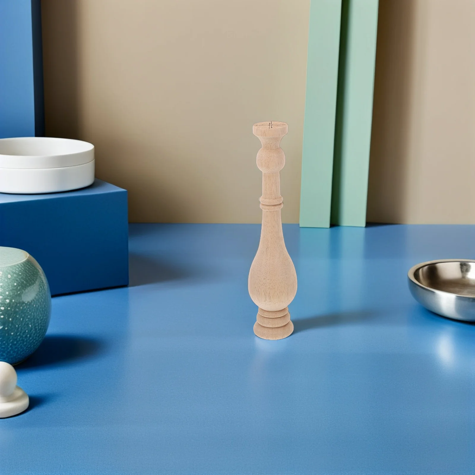 

Unfinished Wood Finials Elegant Carved Design For Stair Balusters Bed Posts Curtain Rods Diy Home Decor Wooden Ball