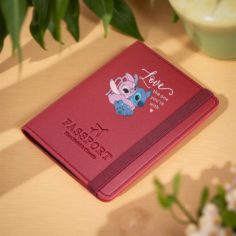 Stitch Print Passport Holder,School Supplies For Back To School Travel Essentials Travel Vacation Accessories For Holiday Season