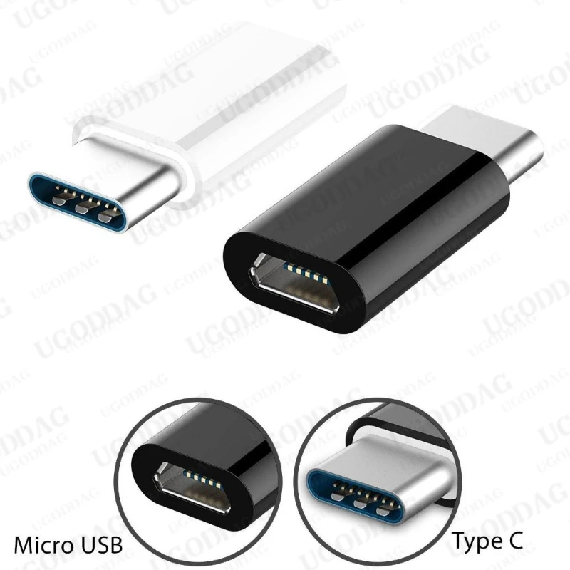 Adaptador Micro USB a tipo C, Conector Micro USB a tipo C para Huawei p30 LITE P40 Xiaomi mi 9 10 Pro, 10 Uds.