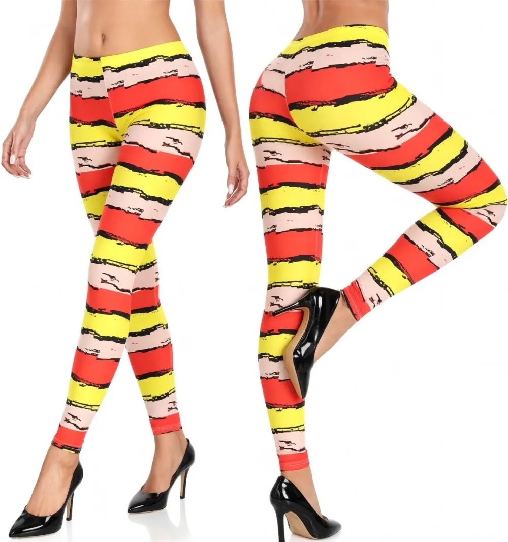 Printed Leggings Basic Workout Yoga Pants Buttery Smooth Womens Leggings