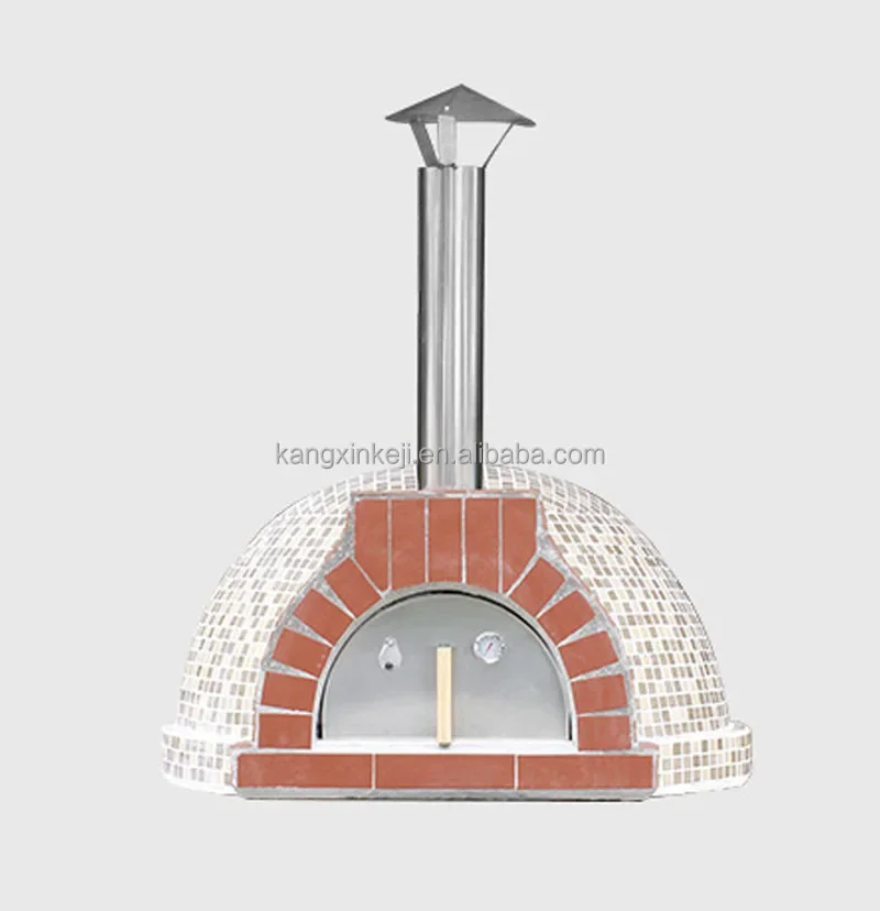 Factory direct outdoor garden Freestanding wood fired clay pizza oven for low price