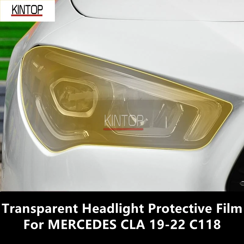 

For MERCEDES CLA 19-22 C118 TPU Transparent Headlight Protective Film, Headlight Protection, Film Modification