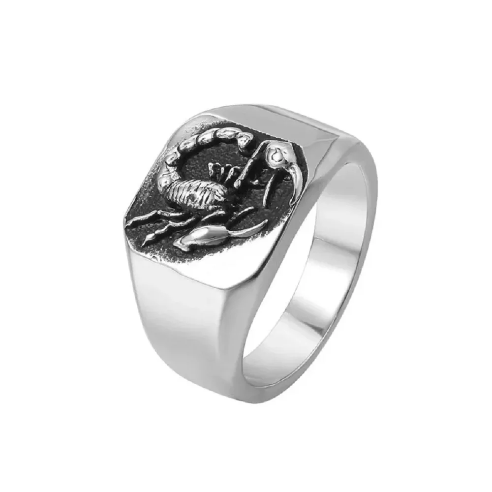 Scorpion Ring 316L Stainless Steel Jewelry Casual Punk Men Trendy Ring