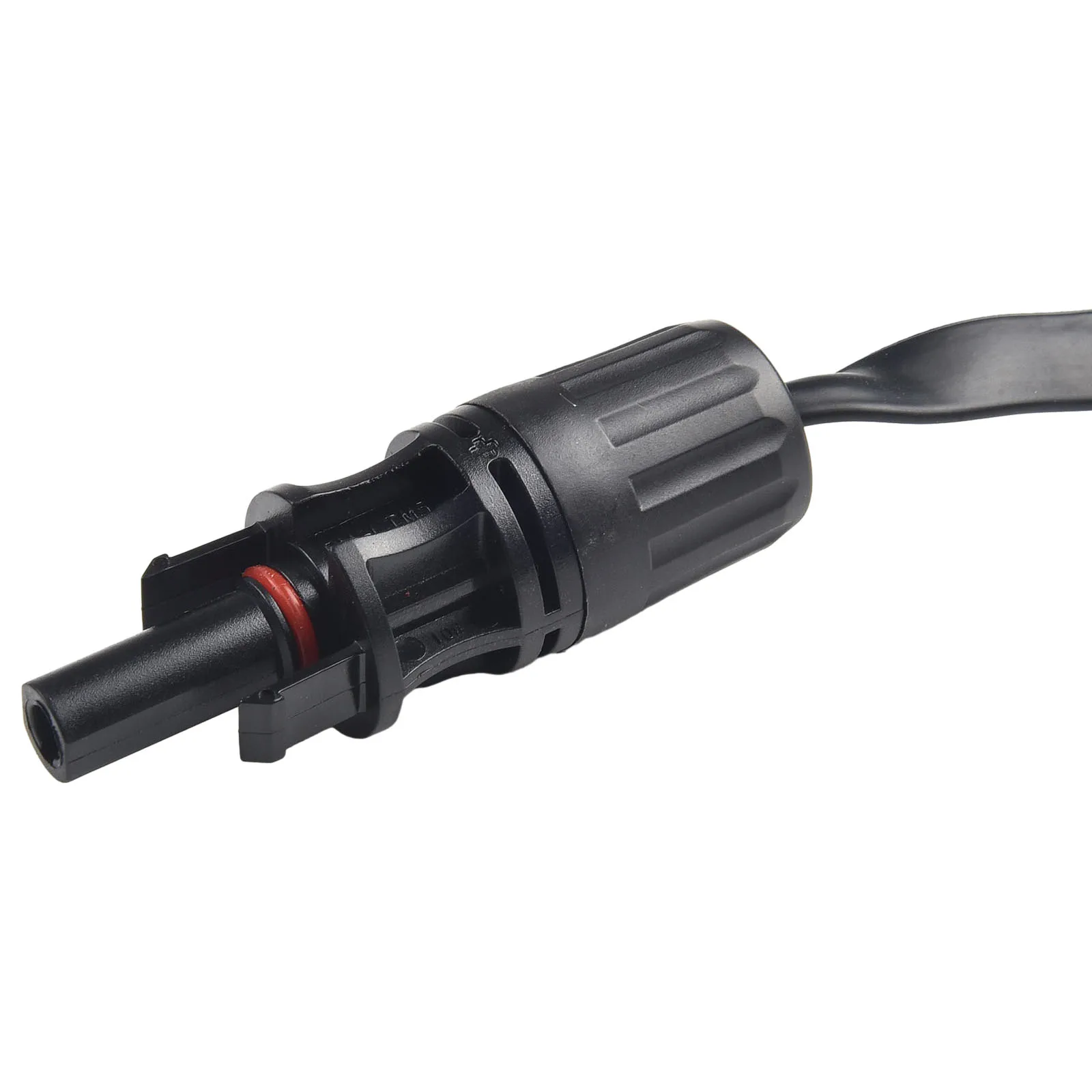 

1 Pair Solar Cable Flat Copper Photovoltaic Extension Cable 90 Degree Bendable Through Window 50cm Connector Adapter 0.5m 1KV
